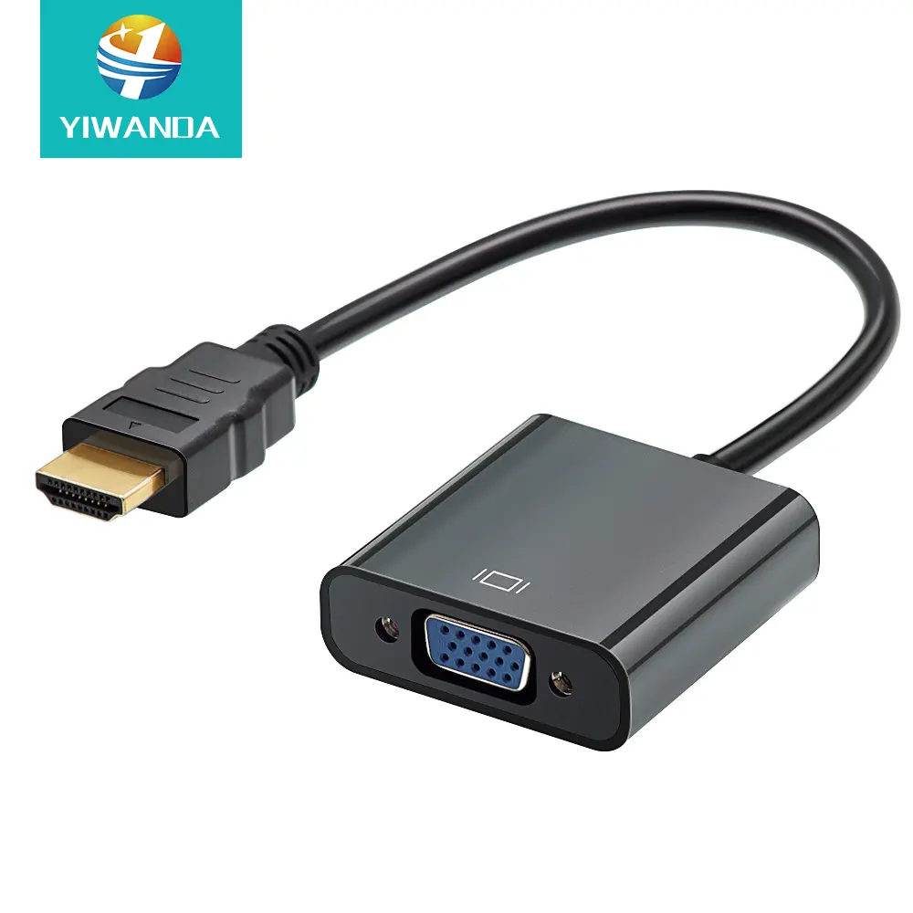 High Quality HDMI Audio Video Cable Cheap Price vga hdmi converter 1080p Male to Female hdmi to vga Adapter