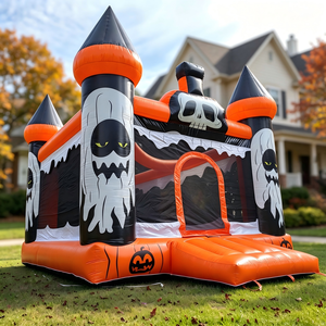 Structure gonflable d'Halloween à thème Crâne Fantôme, attrayante, de style gothique, pour fêtes de jardin d'automne - Product Image 2
