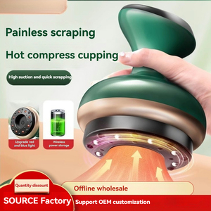 Intelligentes Massage gerät mit Rotlicht heizung Chinesische elektrische Vakuum-Schröpfen-Therapie Körper Gua Sha Tools Gesundheit Schröpfen-Therapie - Product Image 3