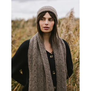 หมวกไหมพรมแคชเมียร์ผ้าฝ้ายผสมสายหนาและหนาสำหรับผู้ชายและผู้หญิงฤดูใบไม้ร่วงและฤดูหนาว - Product Image 1