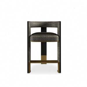 Haute <span class=keywords><strong>Couture</strong></span> Mobilier Décoration Entreprise Designs modernes Tabourets de bar Chaises hautes en velours - Product Image 1