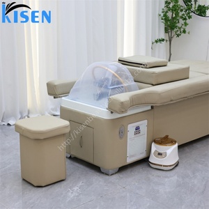 KISEN Mobilier de Salon : Lit de Lavage Capillaire Électrique Réglable pour Spa Japonais, Thérapie de la Tête, Lavage des Cheveux, Lit de Massage Thaïlandais, Pédicure Spa - Product Image 6