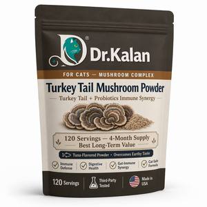 Dr.Kalan 120sv Beta Glucano Puro, Suplemento en Polvo <span class=keywords><strong>de</strong></span> Hongos para Gatos, Apoyo al Sistema Inmunológico y al Tratamiento del Cáncer, Adaptógeno, Marca Privada OEM - Product Image 1