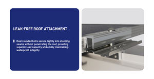 ระบบยึดแผงโซลาร์เซลล์แบบฟิวส์ (PV Fix System)  วัสดุอลูมิเนียมอัลลอยด์  ได้รับการรับรองมาตรฐาน FM ระดับ A สำหรับพื้นที่ที่มีพายุเฮอริเคนและพายุไต้ฝุ่น - Product Image 3