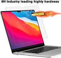 Protecteur d'écran en verre trempé HD anti-rayures 0.33mm 9H pour Macbook Pro 15 "A1707 A1990