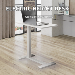 Bureau d'ordinateur électrique convertible en métal, réglable en hauteur, design moderne - pour travailler assis ou debout - Product Image 2