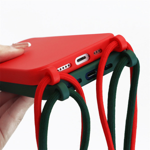 <span class=keywords><strong>Coque</strong></span> de téléphone lanière <span class=keywords><strong>collier</strong></span> à bandoulière <span class=keywords><strong>coque</strong></span> en silicone liquide pour <span class=keywords><strong>iPhone</strong></span> 17 Pro Max 17 Air 16e 16 15 housse antichoc - Product Image 3
