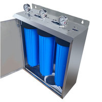 Système de filtration d'eau en ligne en acier inoxydable de 20 pouces Big Blue avec média filtrant PP pour usage domestique et extérieur en Australie