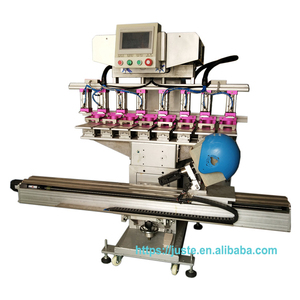 Impresora de almohadilla de casco de seguridad, máquina de impresión de almohadilla de sombrero duro, con servomotor de lanzadera, bandeja de taza de tinta, <span class=keywords><strong>4</strong></span> colores - Product Image 2