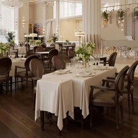 Fournisseur d'usine de mobilier de restaurant commercial moderne en bois personnalisé, tables et chaises pour projets de restauration hôtelière et de banquets