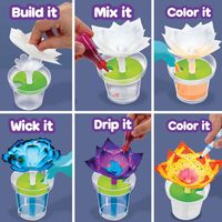 Kit scientifique de fleurs en papier - Fleurs qui changent de couleur, cadeau pour enfants