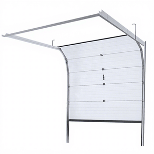 Nouvelle porte de levage industrielle électrique anti-vent coulissante anti-poussière pour usine/atelier en acier coloré - Product Image 1