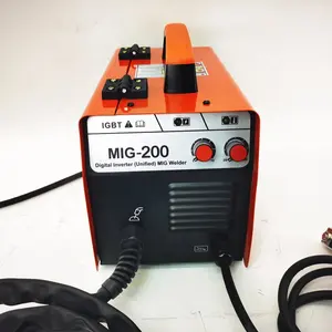 Gasless Mig เครื่องเชื่อม Mig,Soldadora Portatil ไม่มีก๊าซขนาดเล็กสำหรับเชื่อม MIG ลวดฟลักซ์ Cored Mig 200