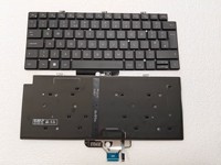 Teclado para Portátil HK-HHT para Dell Latitude 5320 5330 7320 7330, Teclado para Portátil del Reino Unido con Retroiluminación LED y Interruptores Negros