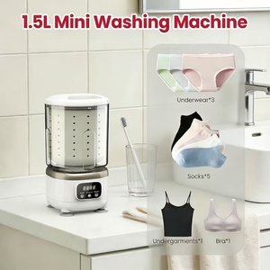Mini Lavadora Portátil Recargable con Pantalla LCD y Tres Modos para Ropa Interior y Calcetines - Product Image 2