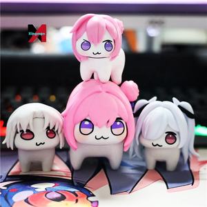 Figura Decorativa de Plástico de <span class=keywords><strong>Cenicienta</strong></span> Dorothy Versión Q, Perro Rosa Comiendo Naranja, Modelo Moderno para Escritorio - Product Image 4