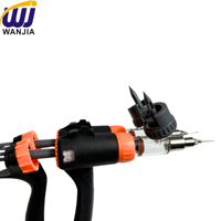 WANJIA 5ml Seringue Continue à Double Baril Réglable TPX Injecteur de Dose pour le Bétail Vache Veau Porc Vaccination Agriculture