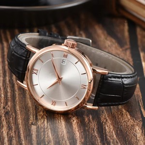 High Quality Leisure Business Calendar Large Dial Leather Hollow Out Orologio Da Uomo Couple Automatic Men's <b>Mechanical</b> <b>Watch</b> - Product Image 4