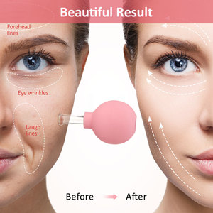 Set bekam vakum untuk wanita, Set cangkir Anti selulit pijat, Set bekam wajah terapi Cina kepala karet - Product Image 5
