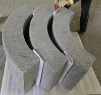 Solution de projet graphique de style design moderne personnalisée Dalles de cape de drainage de fossé de gouttière en pierre de granit naturel de haute dureté