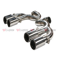 Dual Outlet 304 Edelstahl Chrom Auspuffrohr für BMW X5 F15 Modifiziert auf X5M Endrohre Schall dämpfer spitzen