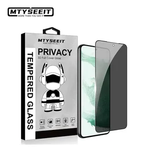 定制标志OEM防眩光3D钢化玻璃手机防间谍隐私屏幕保护器