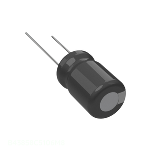 Condensador de canal del fabricante CAP ALUM 10UF 20% 450V RADIAL TH B43858C5106M8 de orificio pasante 10 uF - Product Image 1