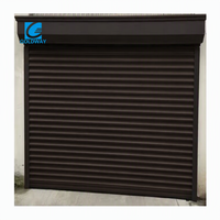 Porte à enroulement en aluminium isolée haute résistance, résistante aux intempéries, avec lames extrudées de sécurité