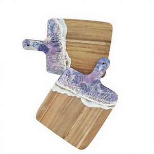 Grande planche à découper en bois et résine, plateau extra large pour charcuterie, idéal pour les réunions de famille, restaurants et hôtels - Product Image 1