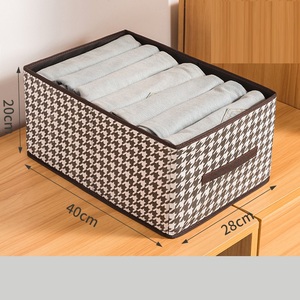 Conveniente caja de almacenamiento de ropa de tela plegable calcetín armario bolsas de almacenamiento de ropa para ropa - Product Image 6