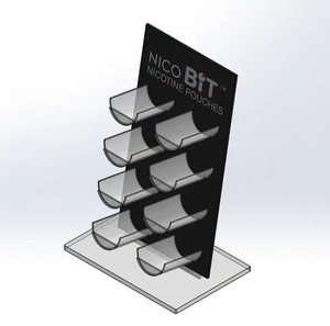 Acrylique Snus peut gravité distributeur présentoir armoire support pour huile jus vernis trempette poudre cigare tabac fumée <span class=keywords><strong>magasin</strong></span> - Product Image 1