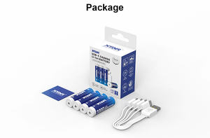 2025 새로운 디자인 XTAR 3000mAh 수신기 전동 칫솔 <span class=keywords><strong>RC</strong></span> 장난감 리튬 AA 1.5V 충전식 리튬 이온 배터리 - Product Image 2