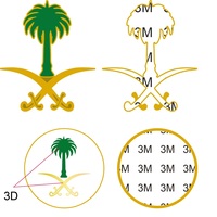 Nouvelle conception de badges en métal avec logo personnalisé, épingles de revers en émail souple ou dur, design du drapeau national d'Arabie Saoudite