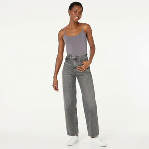 Camisole sans couture en dentelle pour femme, 1 pièce, couleur unie, coton respirant, séchage rapide, débardeur décontracté blanc, beige, gris, noir - Product Image 1