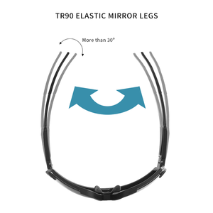 نظارات Yijia الشمسية لرياضة الدراجات نظارات مغناطيسية مستديرة عدسات قابلة للتعديل للرجال والنساء نظارات دراجات جبلية للرجال والشباب - Product Image 5