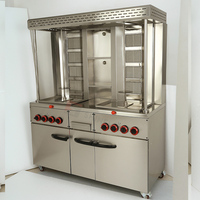 Machine à Shawama à gaz verticale à Double tête, Doner Kebab, barbecue, cuisson de la viande, gril