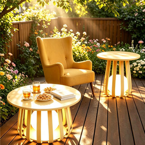 Lámpara de Mesa para Exteriores, Impermeable, con Energía Solar, para Patio, Jardín, Terraza, Villa - Product Image 3
