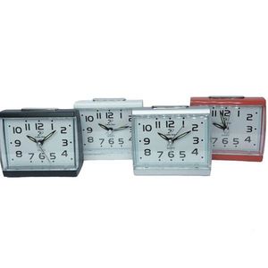 Desk <b>Clock</b> Silent Quartz Analog Table <b>Clocks</b> 4 Colors Square Design - Product Image 1