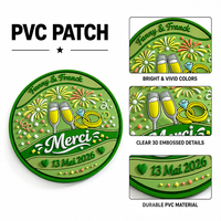 Patchs tactiques cousus en caoutchouc et PVC de haute qualité ; Patchs d'extérieur imperméables de forme personnalisée ; Patchs en PVC avec logos personnalisés