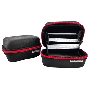Custom Portable Holder Wallet Business Storage Box Business Credit Card Organizer EVA Zipper Case Card Bag