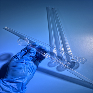 Échantillon de pari transparent personnalisé Tube de <span class=keywords><strong>quartz</strong></span> Tube d'échantillon de test de <span class=keywords><strong>quartz</strong></span> Tube en verre de <span class=keywords><strong>quartz</strong></span> - Product Image 2