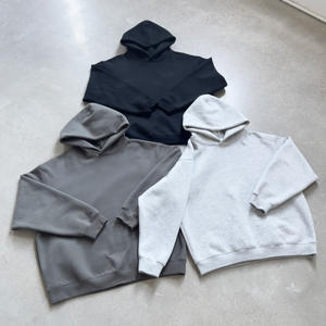 Fabricantes de Sudaderas con Capucha, Logotipo Personalizado, 400GSM, Sudadera con Capucha Gruesa y Holgada, Sudadera de Algodón Grueso, Sudadera de Felpa Francesa para Hombre - Product Image 1