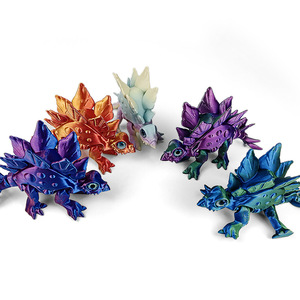 Figurine de dragon à épée mignonne de grande taille imprimée en 3D, articulée, amovible, modèle de paysage, blague, jouet transfrontalier pour la remise des diplômes, condoléances - Product Image 3