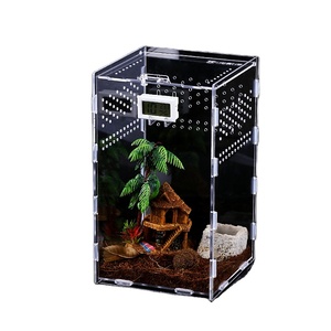 Caja de alimentación acrílica para <span class=keywords><strong>reptiles</strong></span>, insecto, lagarto rezando, jaula para el hogar, terrario, cría de arañas - Product Image 1