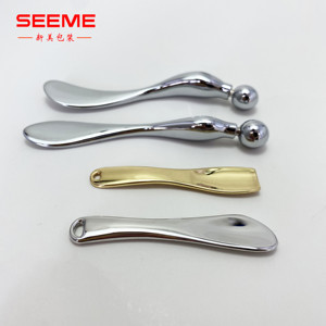 Espátula plateada para cosméticos, cuchara para maquillaje, cuchara de Metal de acero <span class=keywords><strong>inoxidable</strong></span>, espátula Cosmética/crema/mascarilla - Product Image 1