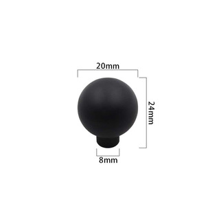 Modern light luxury hot-selling spherical single-hole aluminum alloy handles suitable for cabinets, drawers, and <strong>doors</strong>; .PULLS - Product Image 6