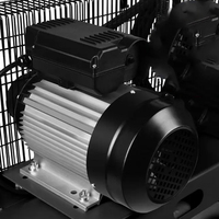 Compresseur d'air industriel portable économique 220V 10 bars, électrique, à entraînement par courroie, à piston, lubrifié, refroidi par air, alimenté en courant alternatif