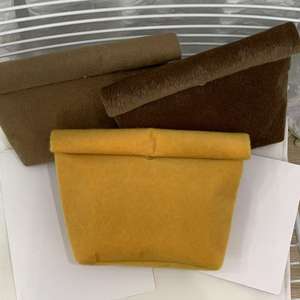 Sac de rangement pliable pour femme au meilleur prix, taille personnalisée, sac en fausse fourrure douce, trousse de toilette pour femme - Product Image 6