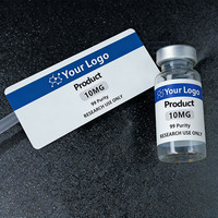 Etiquetas Adhesivas de Vinilo Impermeables para Frascos de 3ml, 5ml, 10ml, 20ml, 30ml, Etiquetas de Péptidos para Cosméticos, Directo de Fábrica