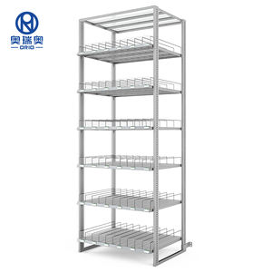 Divisores de estante de rodillo inteligente, estante deslizante delantero personalizado, pantalla de alimentación por gravedad, estantes de Rodillo de plástico para bebidas - Product Image 1